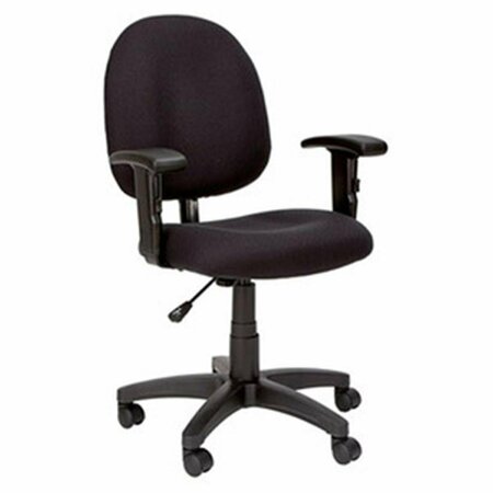 FINE-LINE AL  Essentia Series Swivel Task Chair with Adjustable Arms - Black FI3748586
